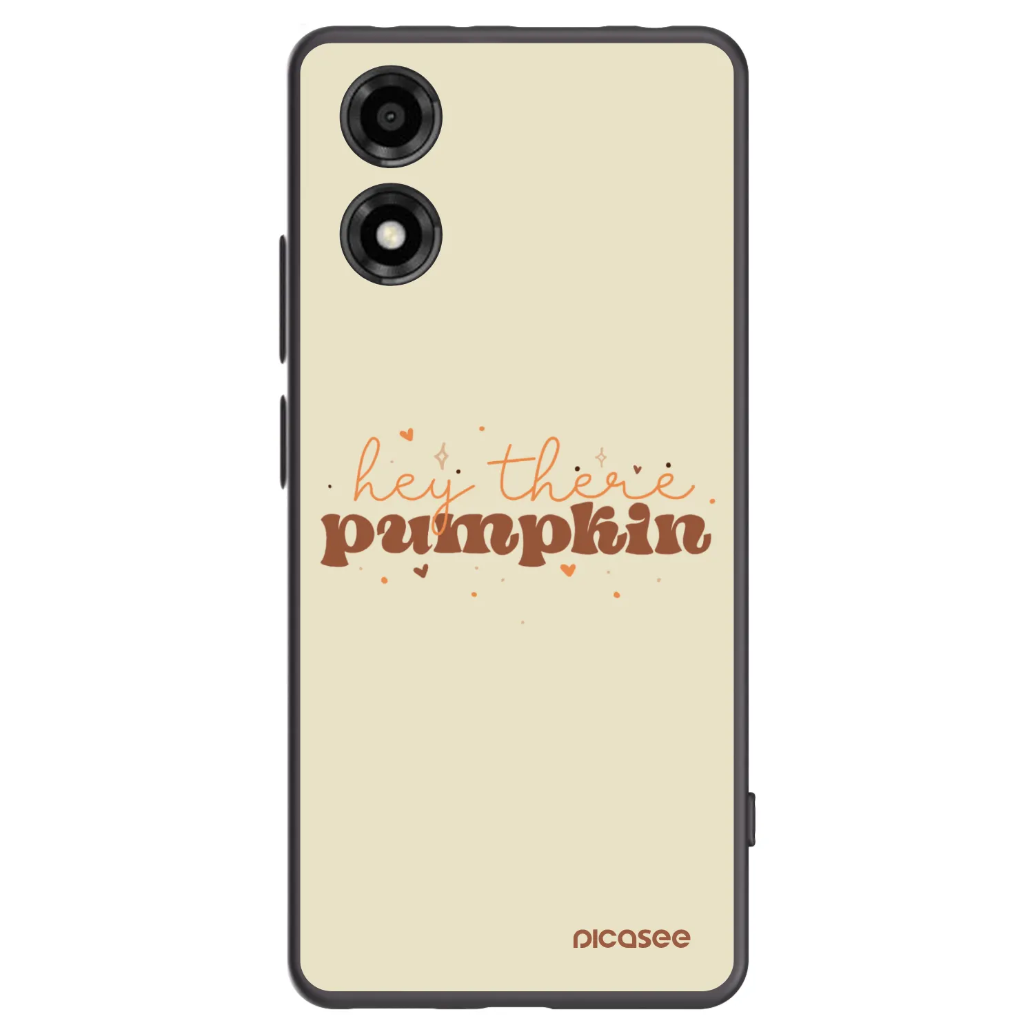 Picasee husă neagră din silicon pentru Motorola Moto E14 - Hey there pumpkin