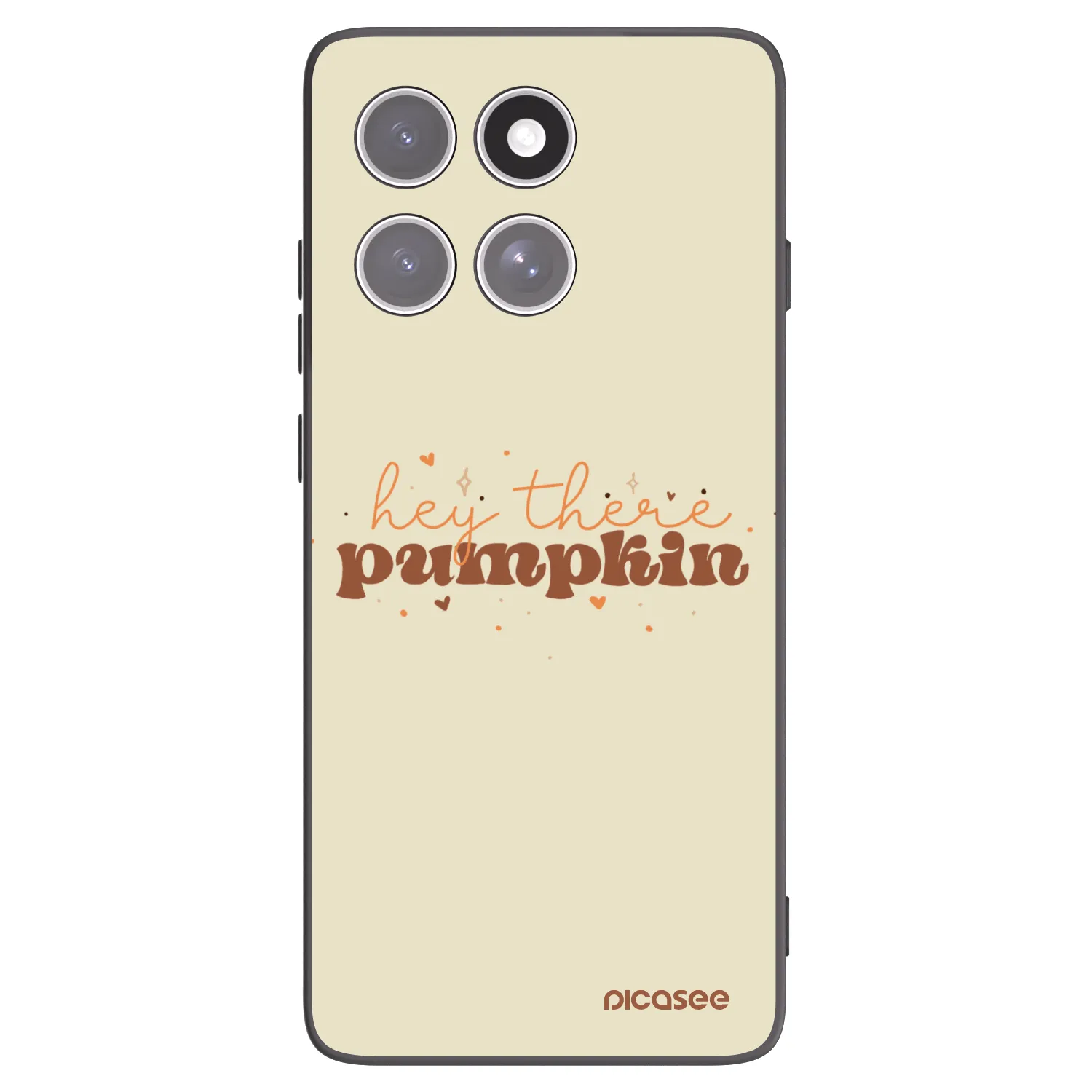 Picasee husă neagră din silicon pentru Motorola Edge 60 Pro - Hey there pumpkin