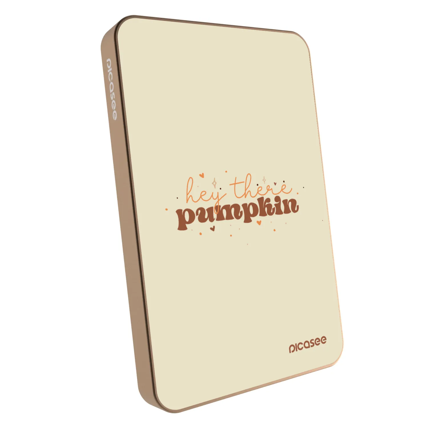 Picasee Powerbank cu MagSafe 5 000 mAh De aur - Hey there pumpkin
