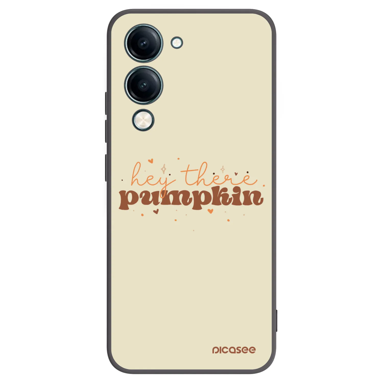 Picasee husă neagră din silicon pentru Vivo Y29s 5G - Hey there pumpkin