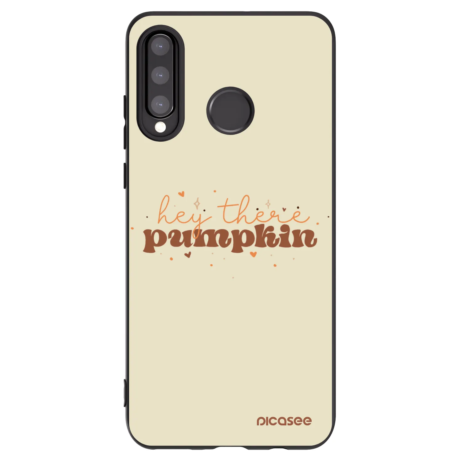 Picasee husă neagră din silicon pentru Huawei P30 Lite - Hey there pumpkin