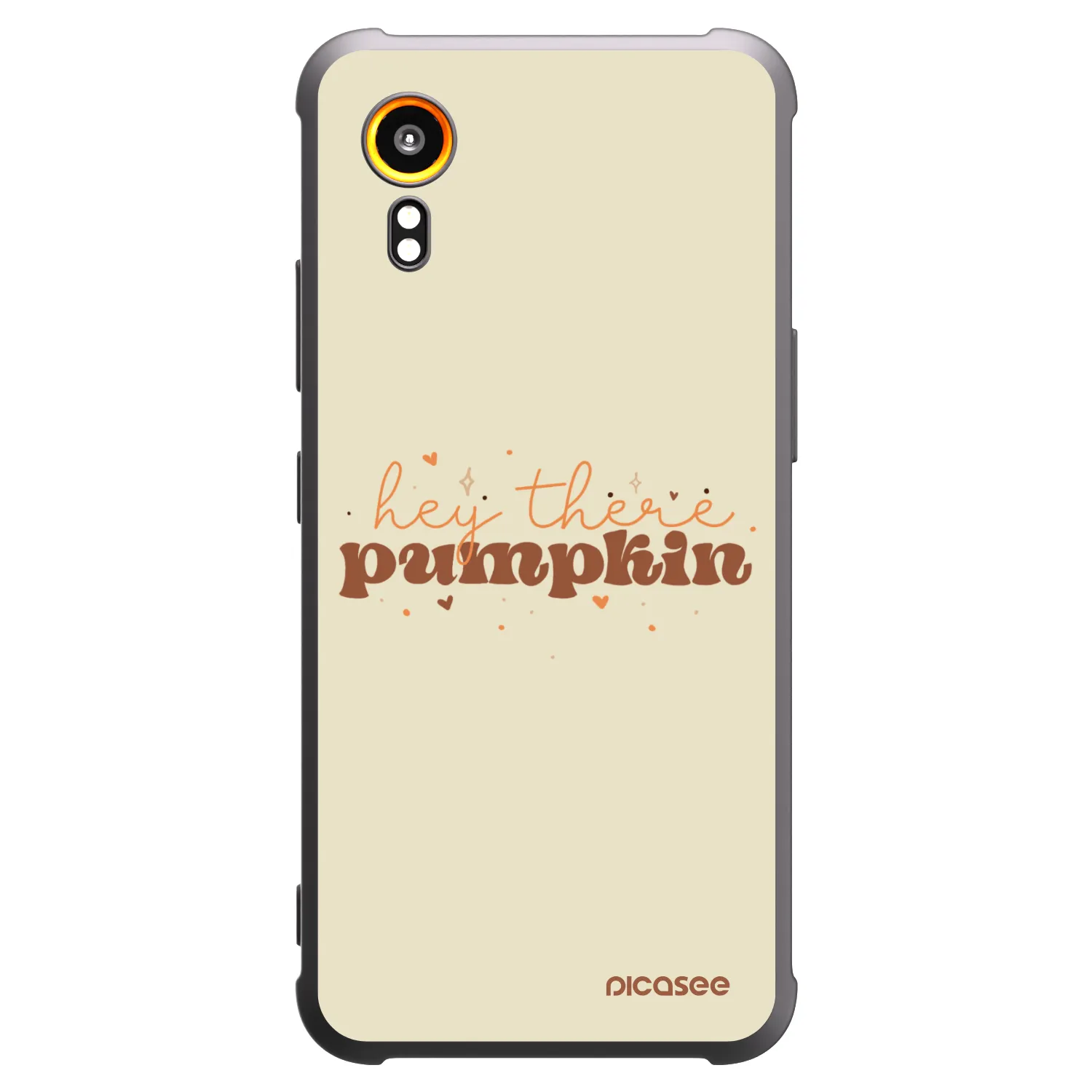 Picasee husă neagră din silicon pentru Samsung Galaxy XCover 7 - Hey there pumpkin