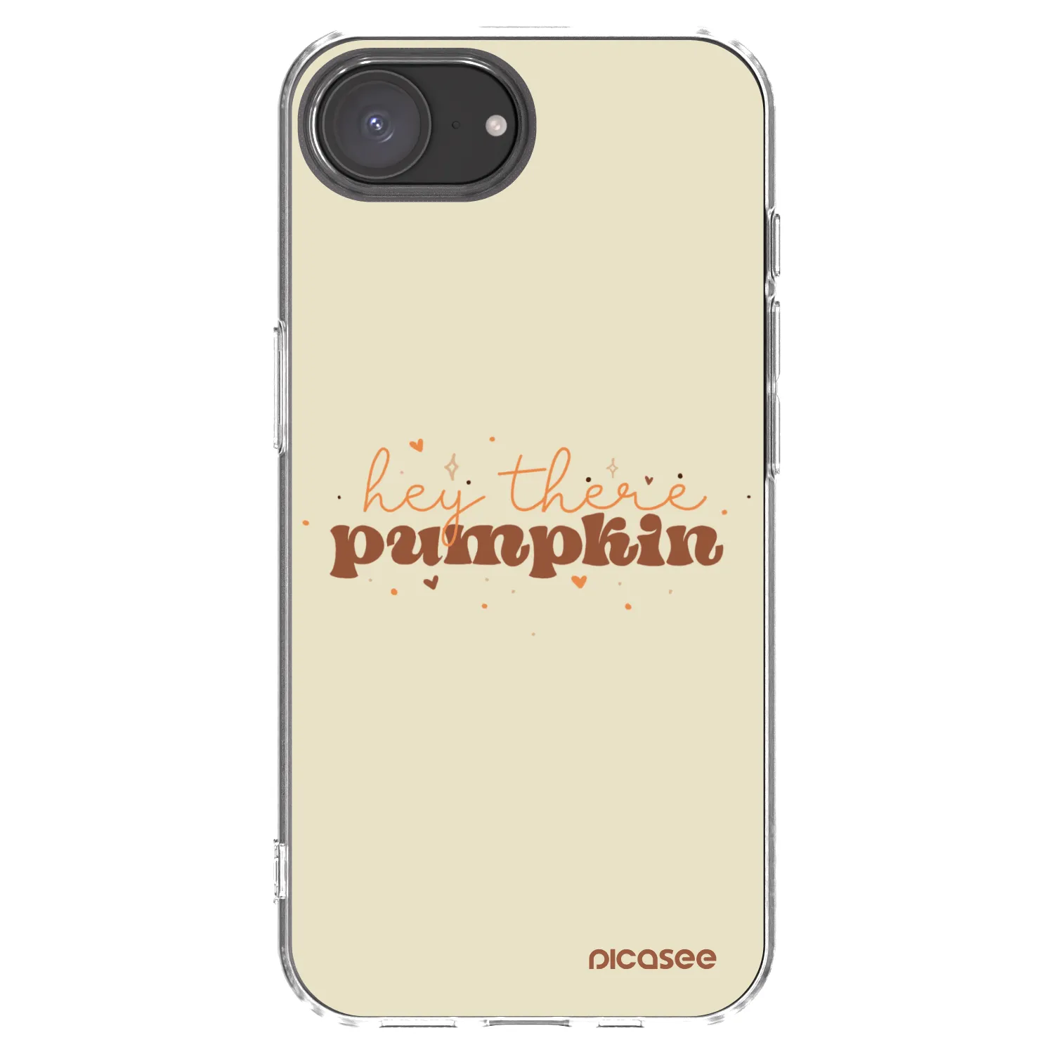 Picasee husă transparentă din silicon pentru Apple iPhone 17e - Hey there pumpkin