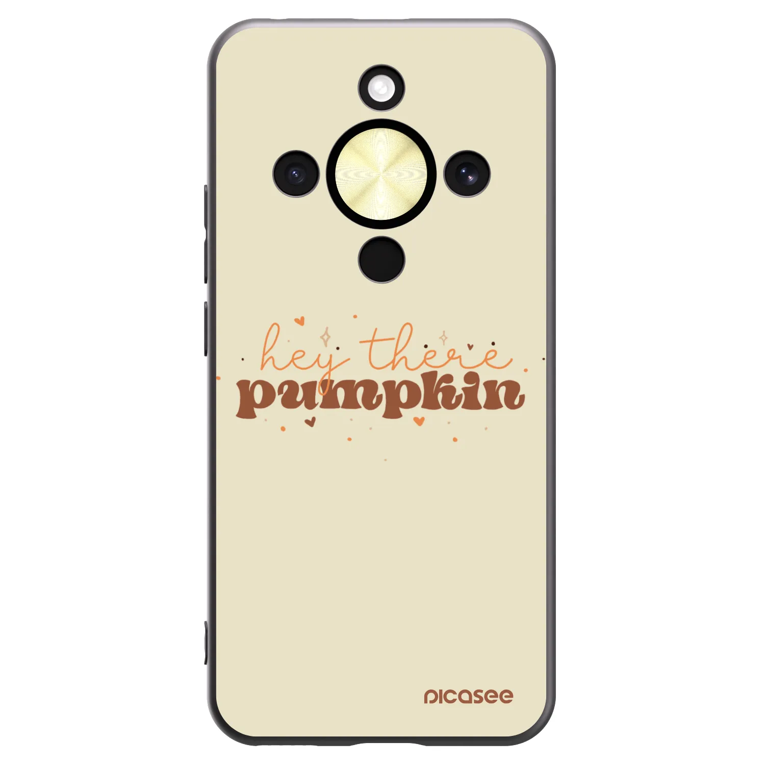 Picasee husă neagră din silicon pentru Honor Magic8 Lite 5G - Hey there pumpkin