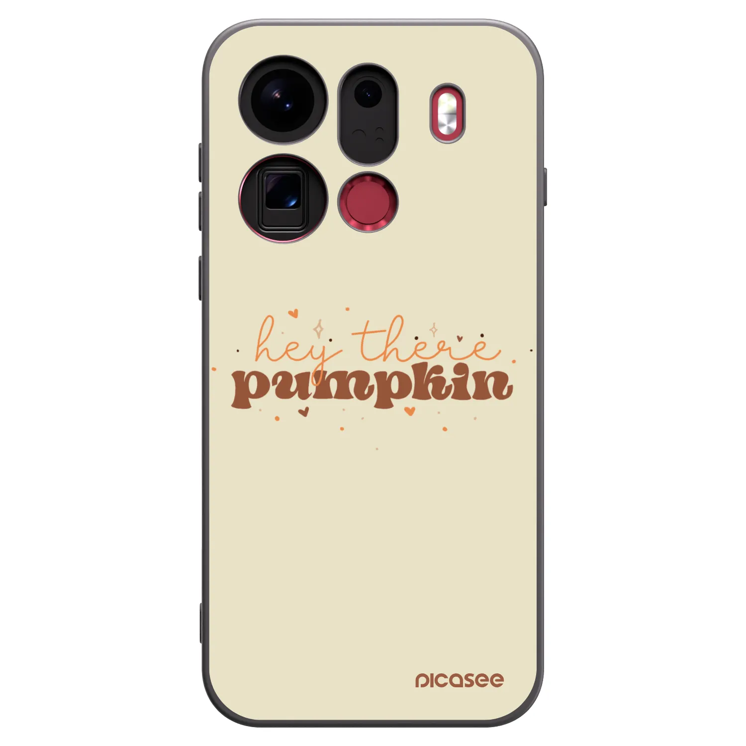 Picasee husă neagră din silicon pentru OPPO Find X9 Pro - Hey there pumpkin