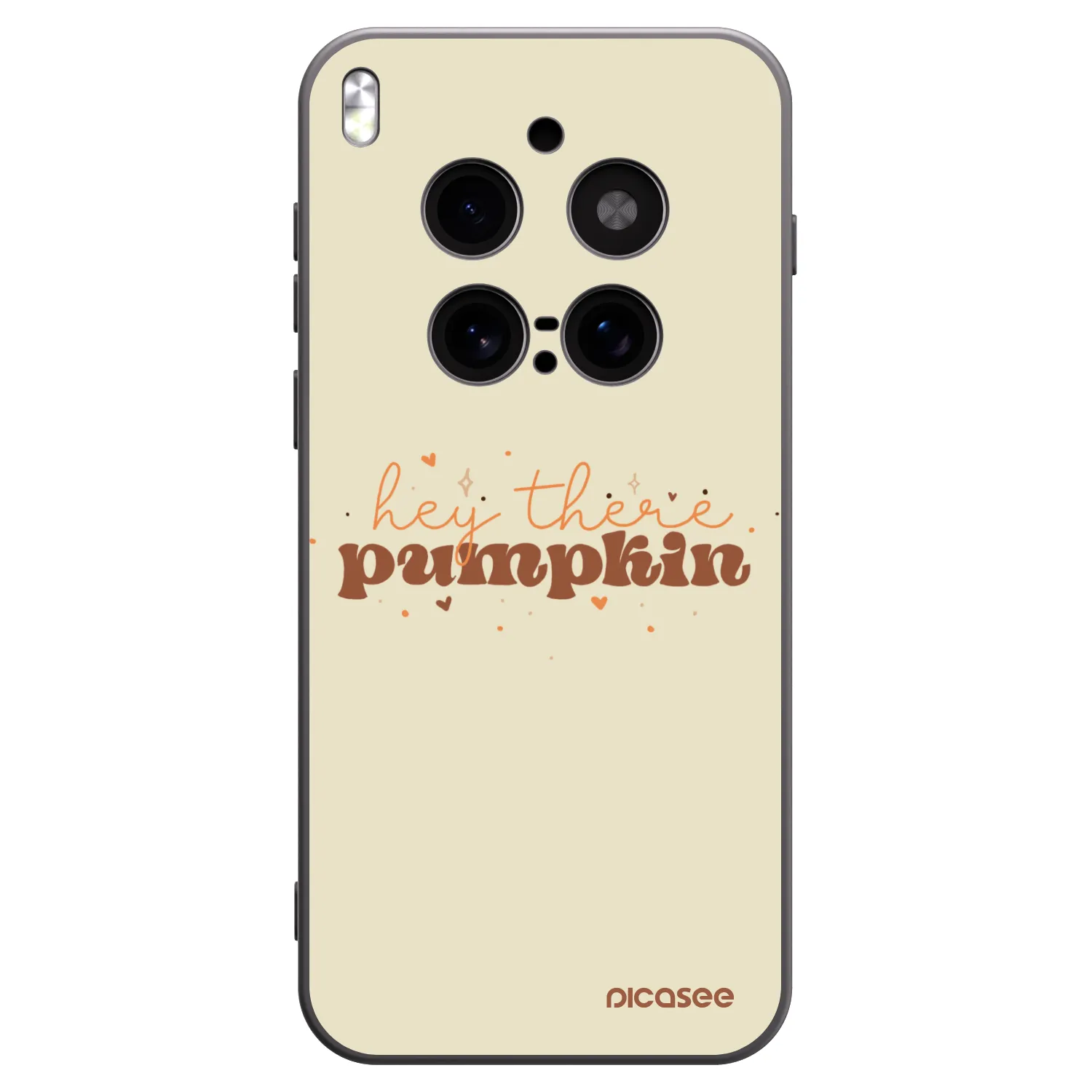 Picasee husă neagră din silicon pentru Vivo X300 Pro - Hey there pumpkin