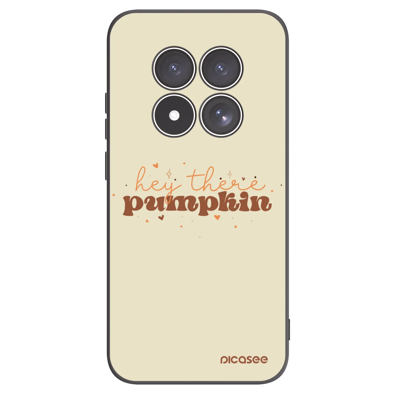 Picasee husă neagră din silicon pentru Xiaomi Redmi Note 15 Pro 5G - Hey there pumpkin
