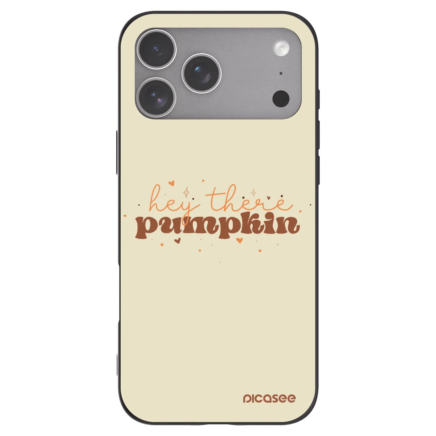 Picasee husă neagră din silicon pentru Apple iPhone 18 Pro Max - Hey there pumpkin