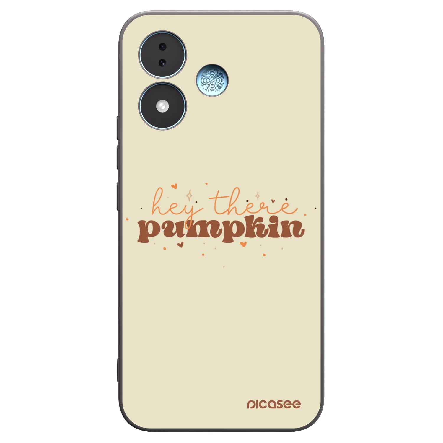 Picasee husă neagră din silicon pentru Xiaomi Redmi Note 17 5G - Hey there pumpkin