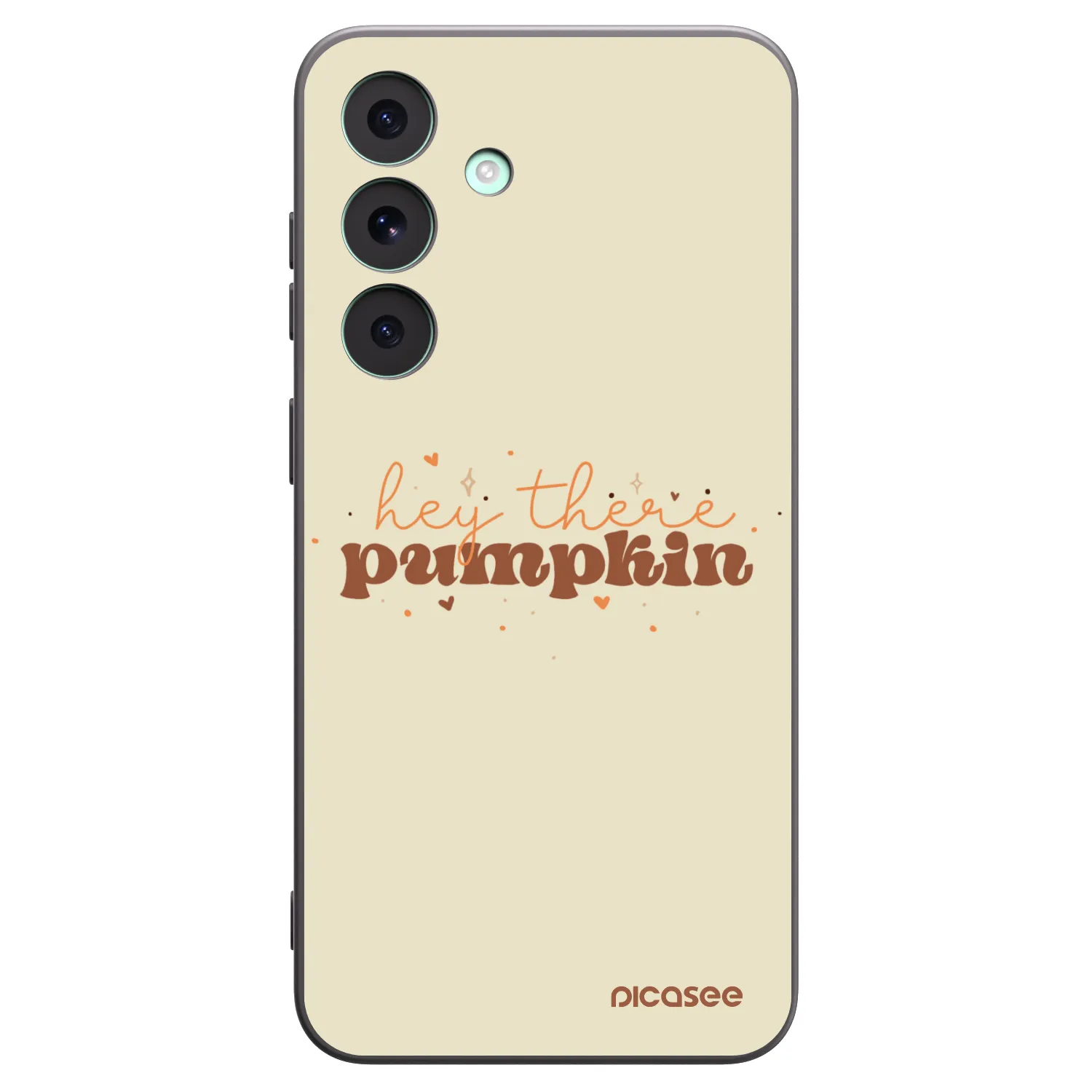 Picasee husă neagră din silicon pentru Samsung Galaxy S26 FE - Hey there pumpkin