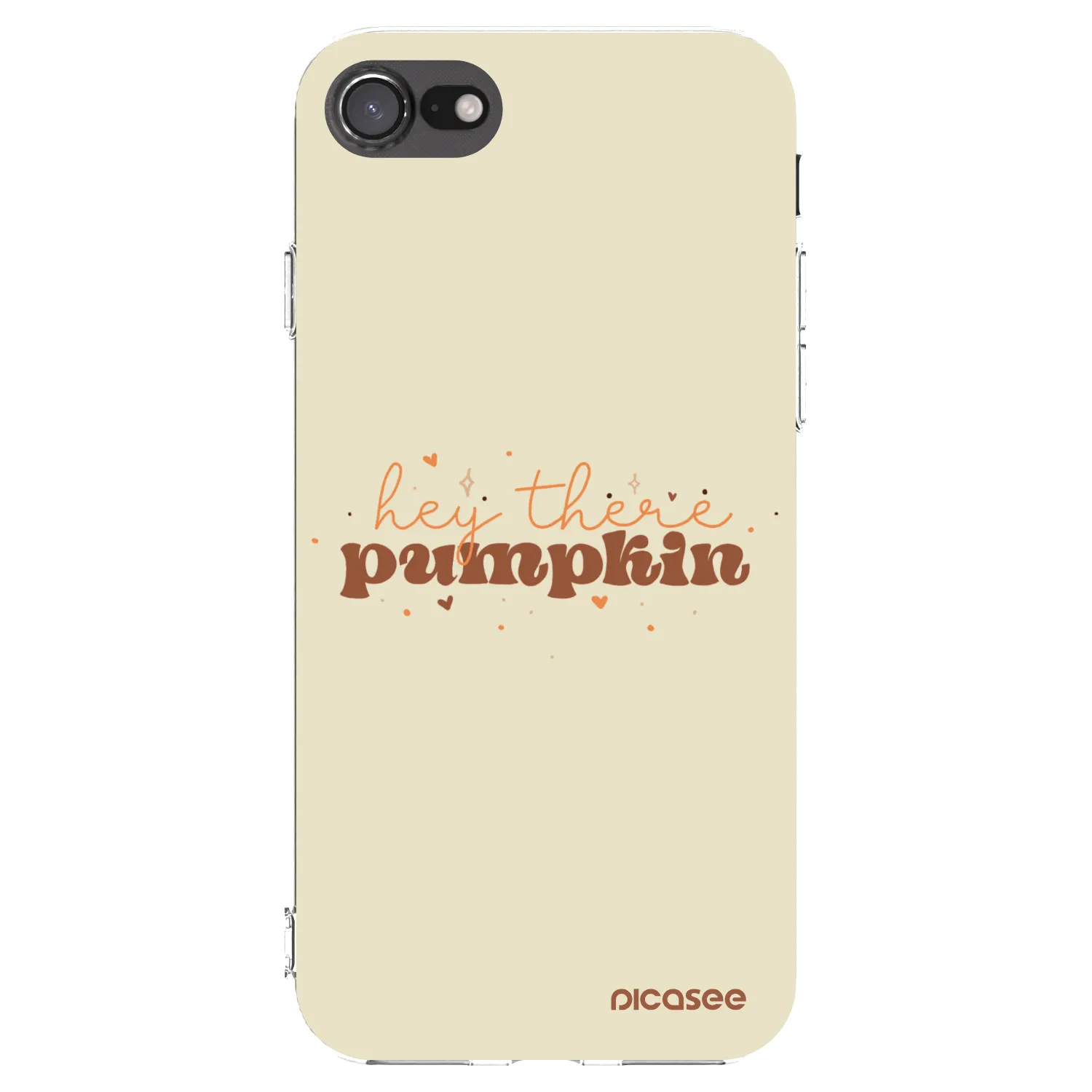 Picasee husă transparentă din silicon pentru Apple iPhone 8 - Hey there pumpkin