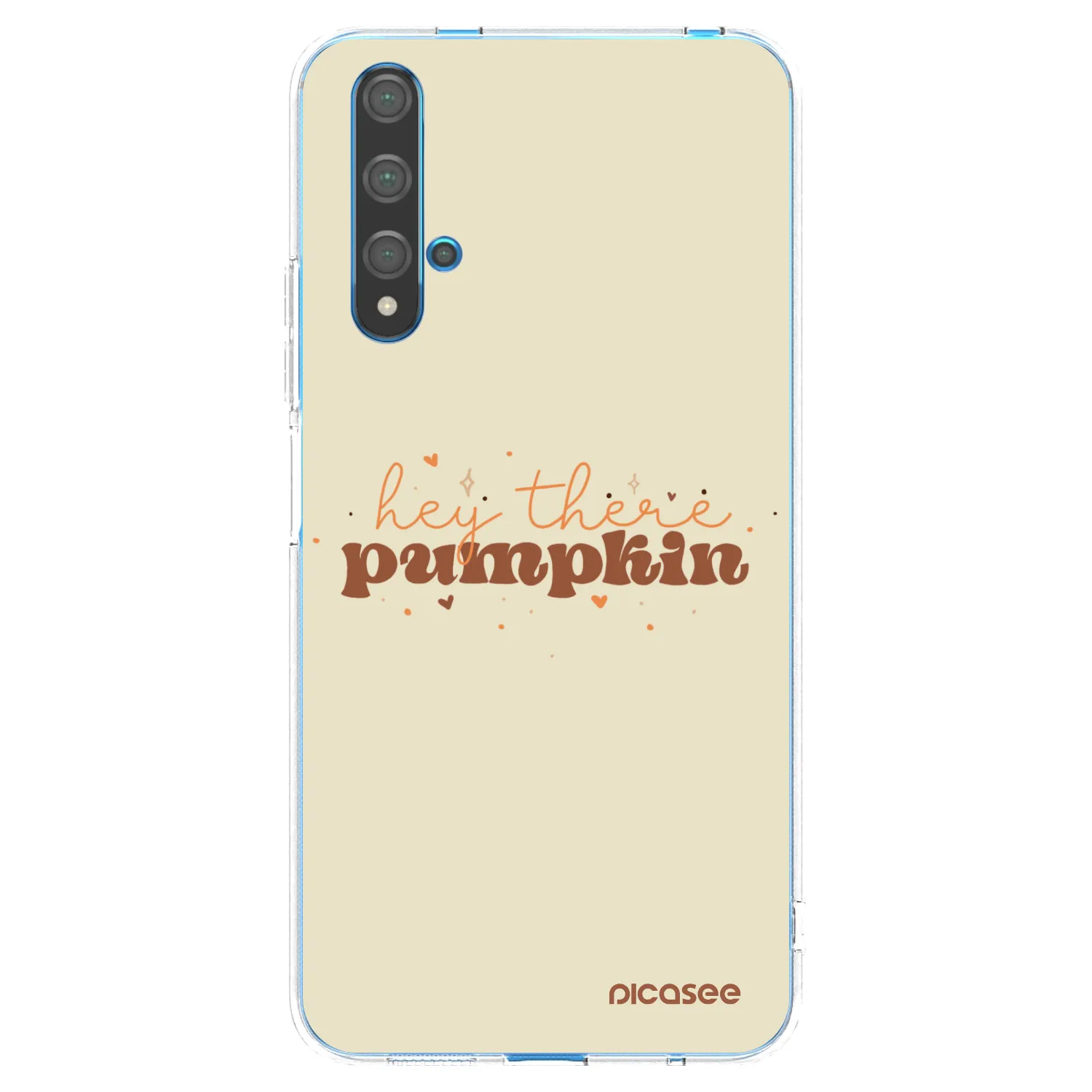 Picasee husă transparentă din silicon pentru Huawei Nova 5T - Hey there pumpkin