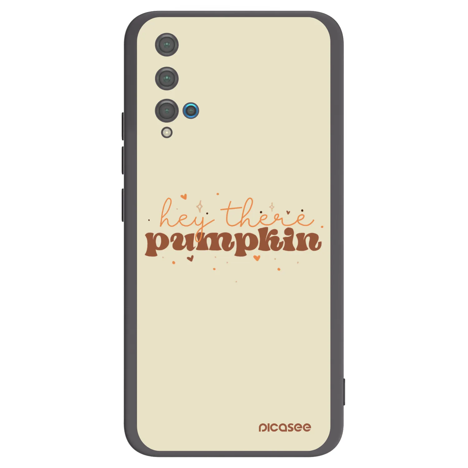 Picasee husă neagră din silicon pentru Huawei Nova 5T - Hey there pumpkin