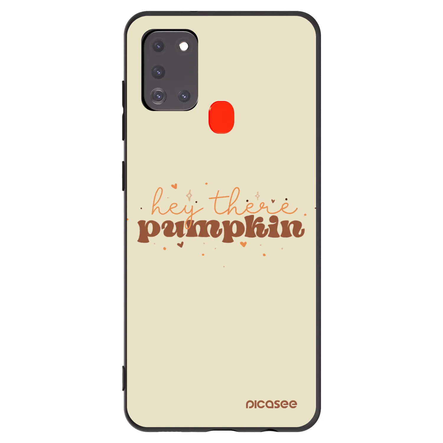 Picasee husă neagră din silicon pentru Samsung Galaxy A21s - Hey there pumpkin