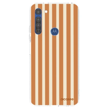 Husă pentru Motorola Moto G8 - Orange lines