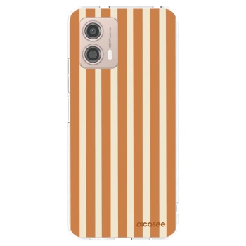 Picasee husă transparentă din silicon pentru Motorola Moto G53 5G - Orange lines