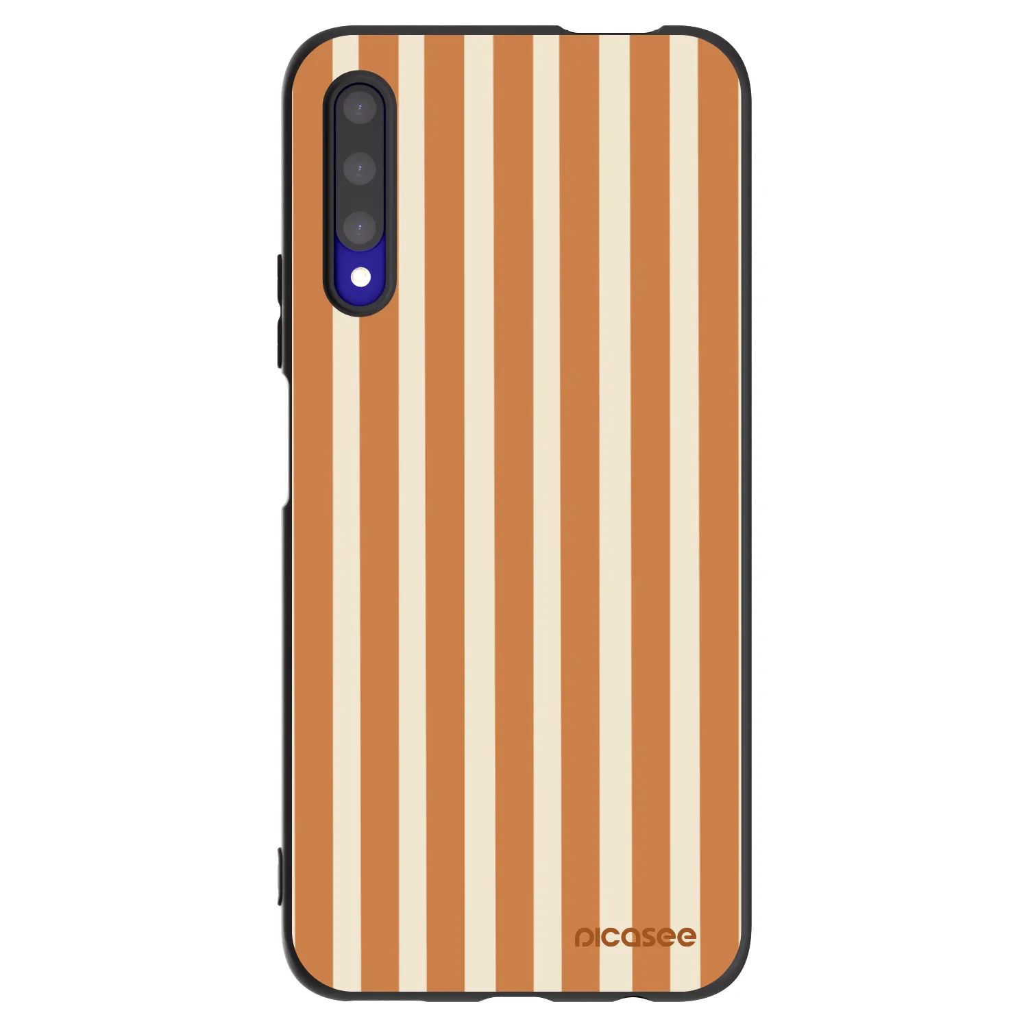 Picasee husă neagră din silicon pentru Honor 9X Pro - Orange lines