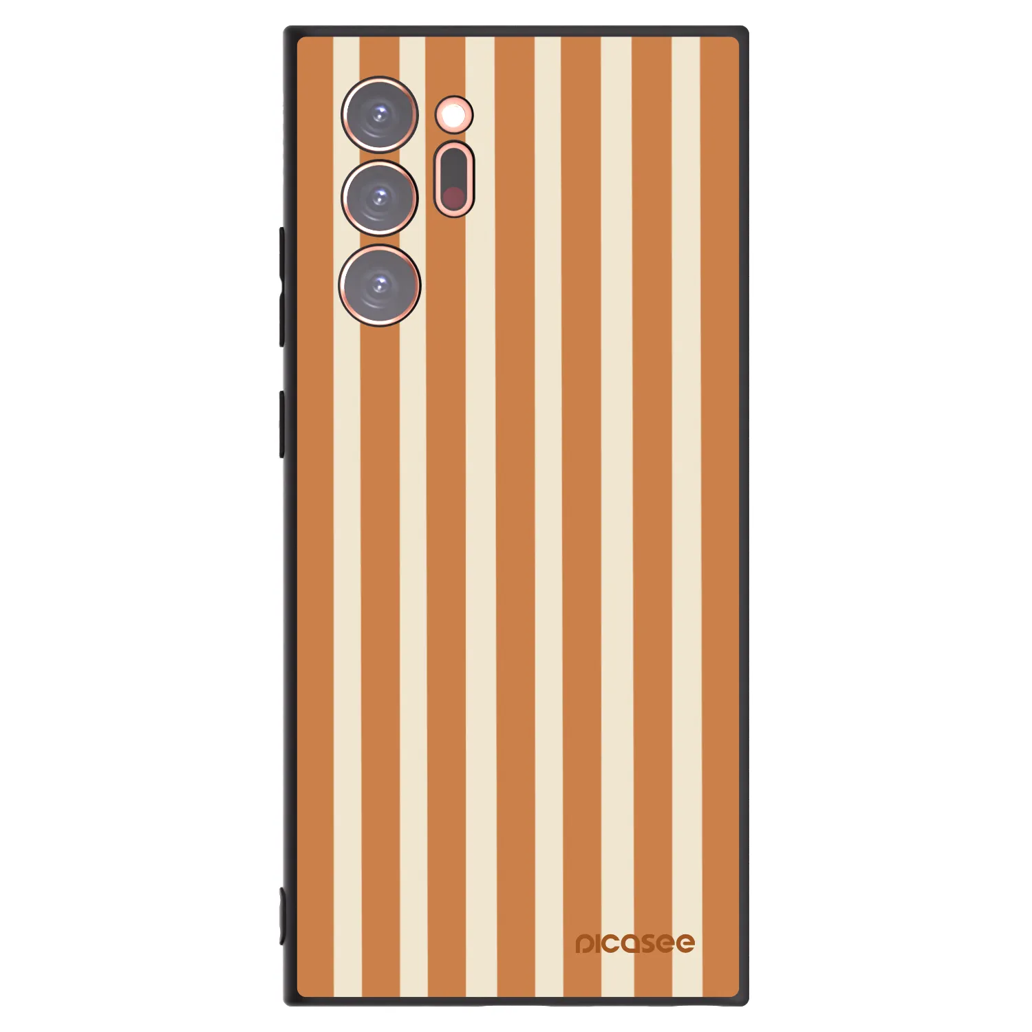 Picasee husă neagră din silicon pentru Samsung Galaxy Note 20 Ultra - Orange lines