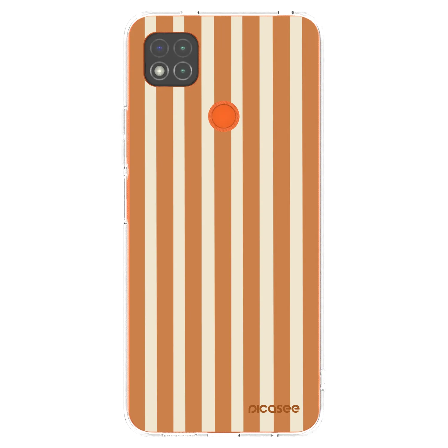 Picasee husă transparentă din silicon pentru Xiaomi Redmi 9C - Orange lines