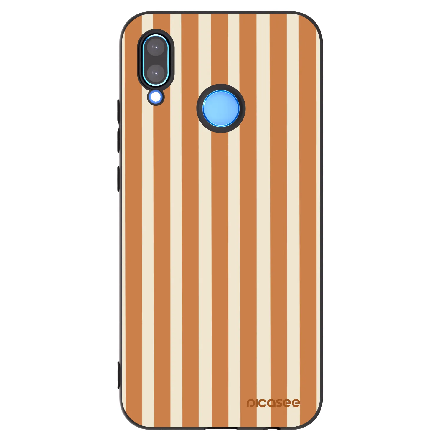 Picasee husă neagră din silicon pentru Huawei P20 Lite - Orange lines
