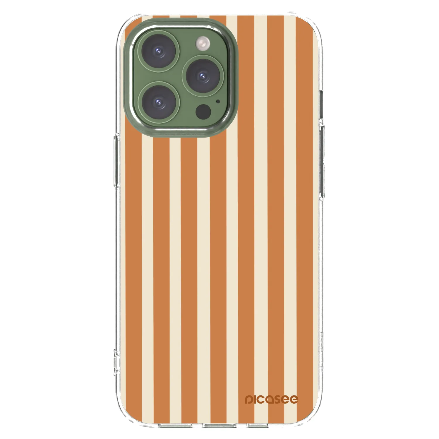 Picasee husă transparentă din silicon pentru Apple iPhone 13 Pro - Orange lines