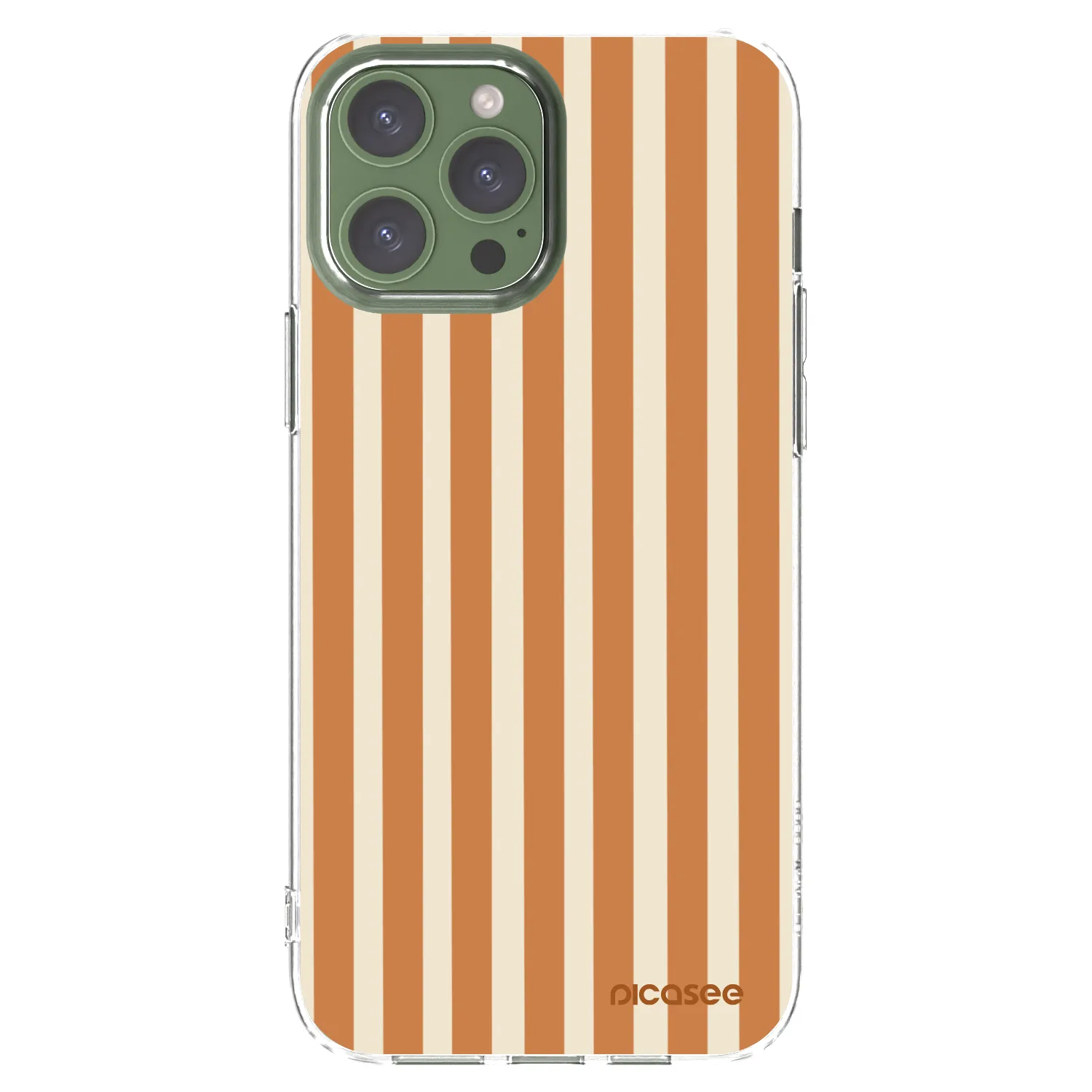 Picasee husă transparentă din silicon pentru Apple iPhone 13 Pro Max - Orange lines