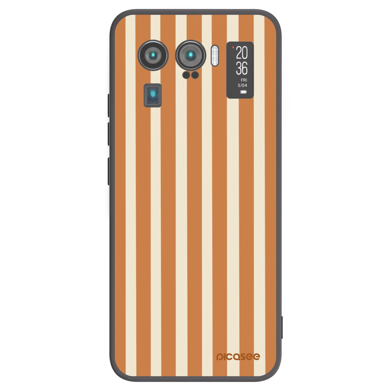 Picasee husă neagră din silicon pentru Xiaomi Mi 11 Ultra - Orange lines