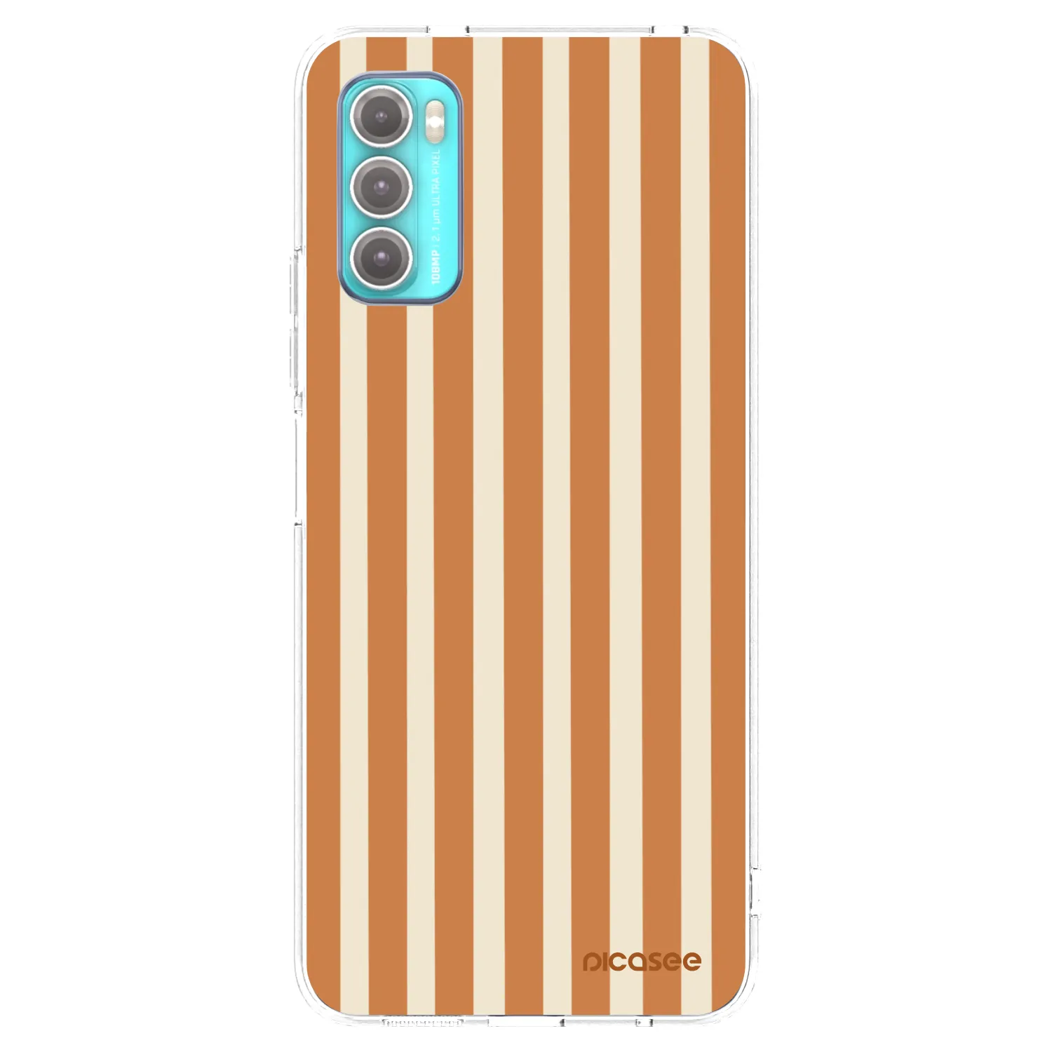 Picasee husă transparentă din silicon pentru Motorola Moto G60 - Orange lines