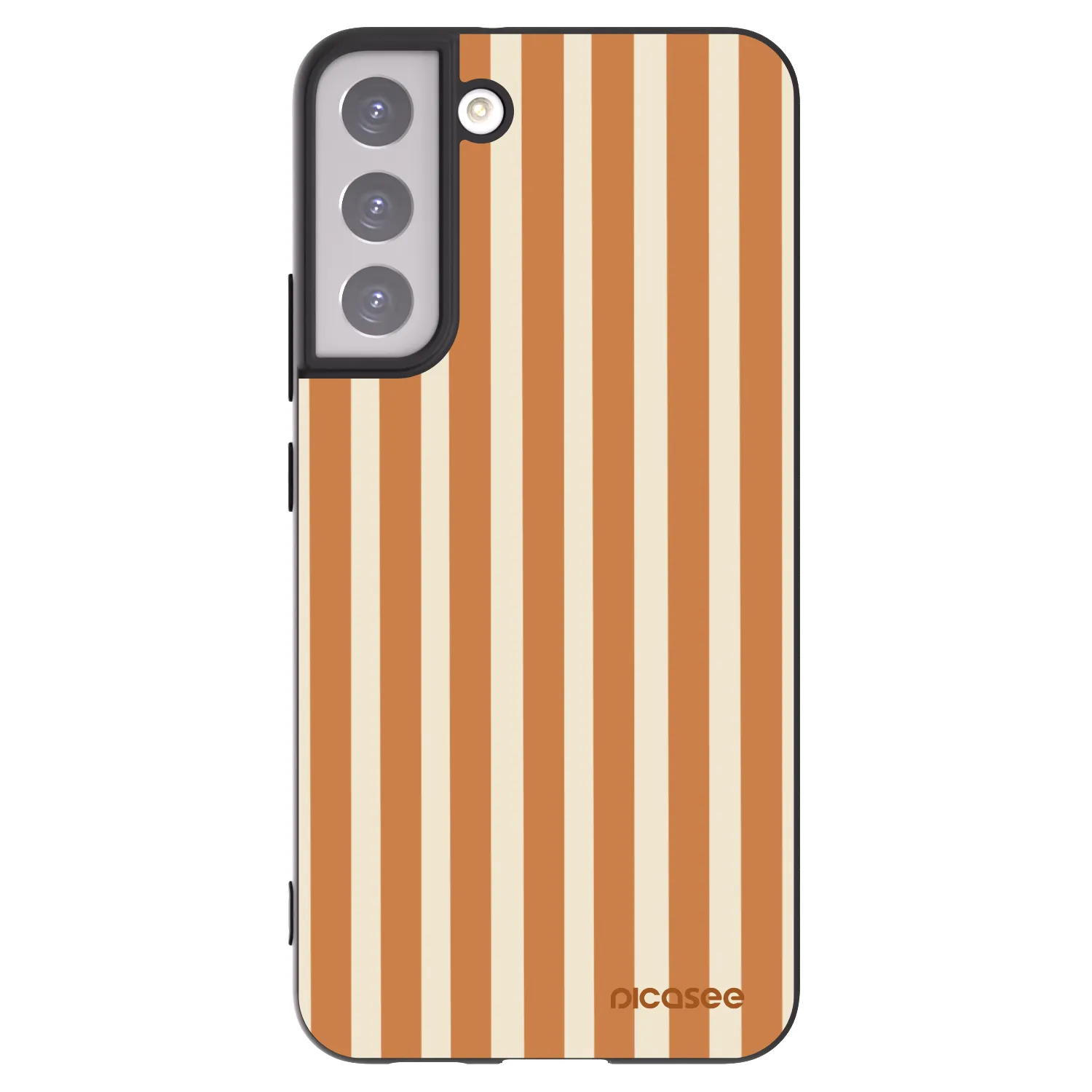 Picasee husă neagră din silicon pentru Samsung Galaxy S22+ 5G - Orange lines