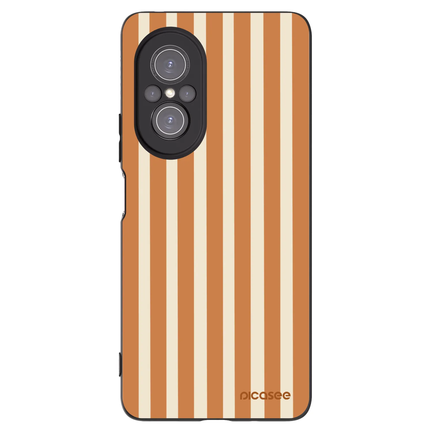Picasee husă neagră din silicon pentru Huawei Nova 9 SE - Orange lines