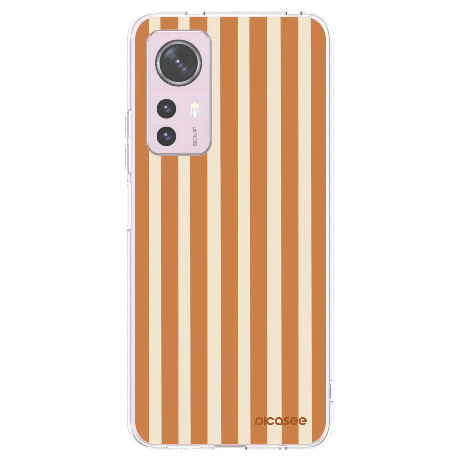 Picasee husă transparentă din silicon pentru Xiaomi 12 - Orange lines
