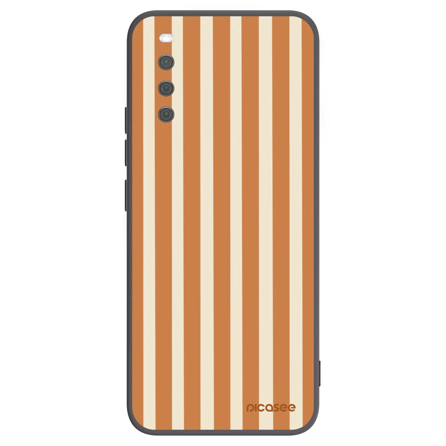 Picasee husă neagră din silicon pentru Sony Xperia 10 III - Orange lines