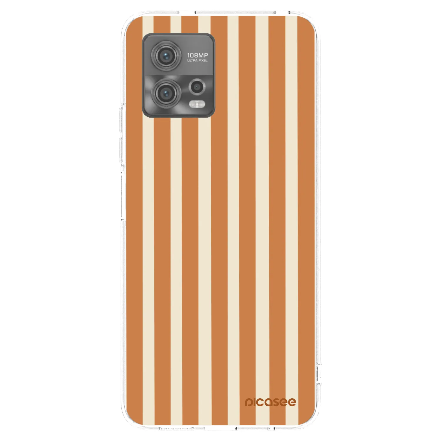 Picasee husă transparentă din silicon pentru Motorola Moto G72 - Orange lines