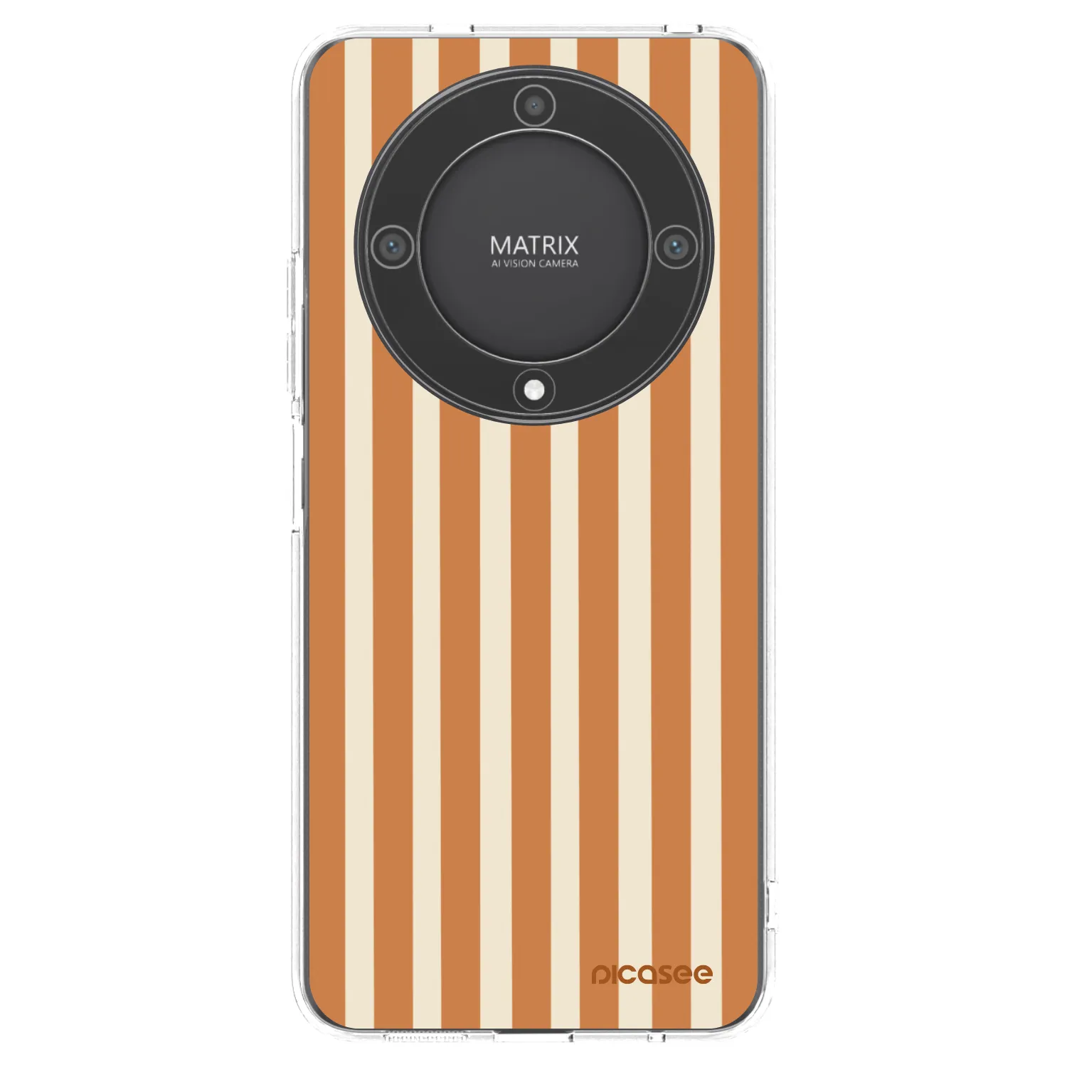 Picasee husă transparentă din silicon pentru Honor Magic5 Lite 5G - Orange lines