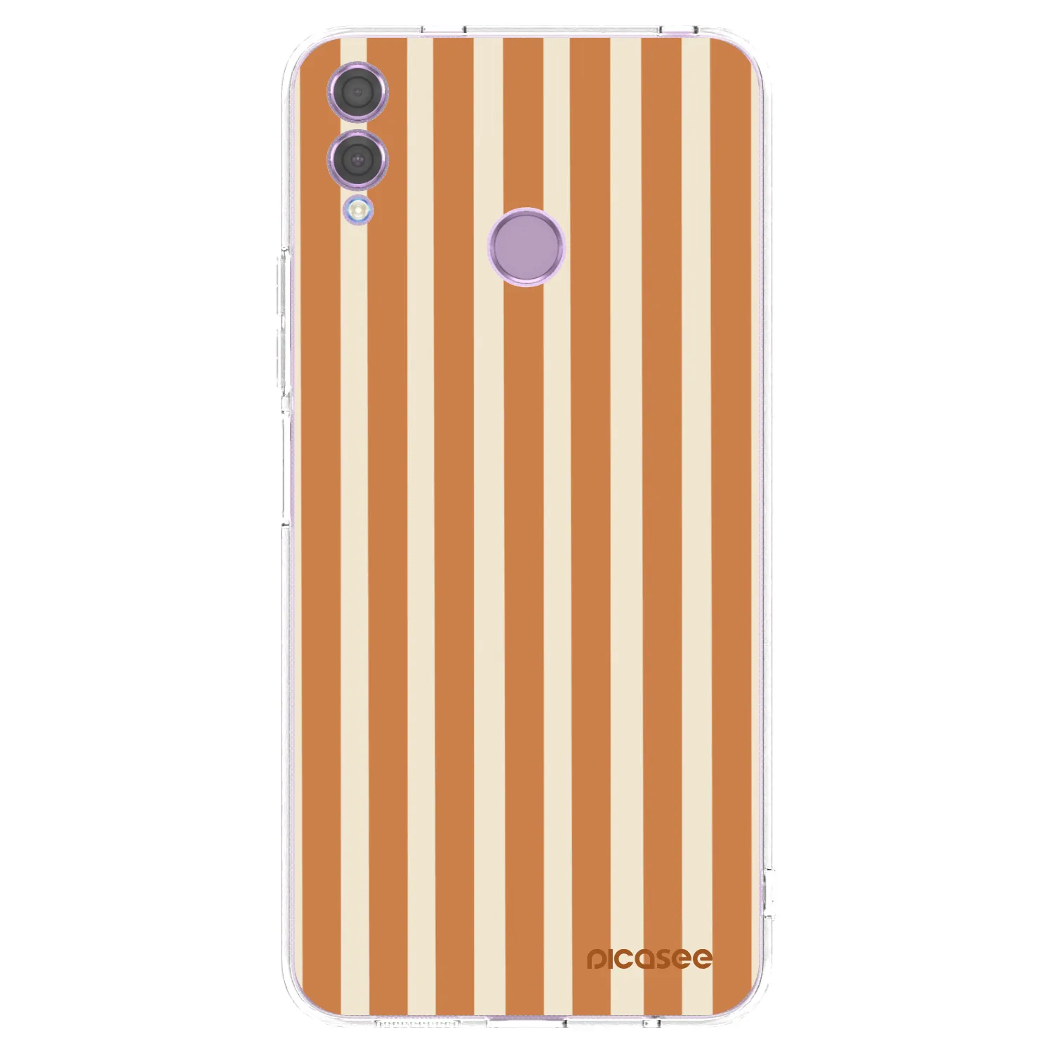 Picasee husă transparentă din silicon pentru Honor 8X - Orange lines