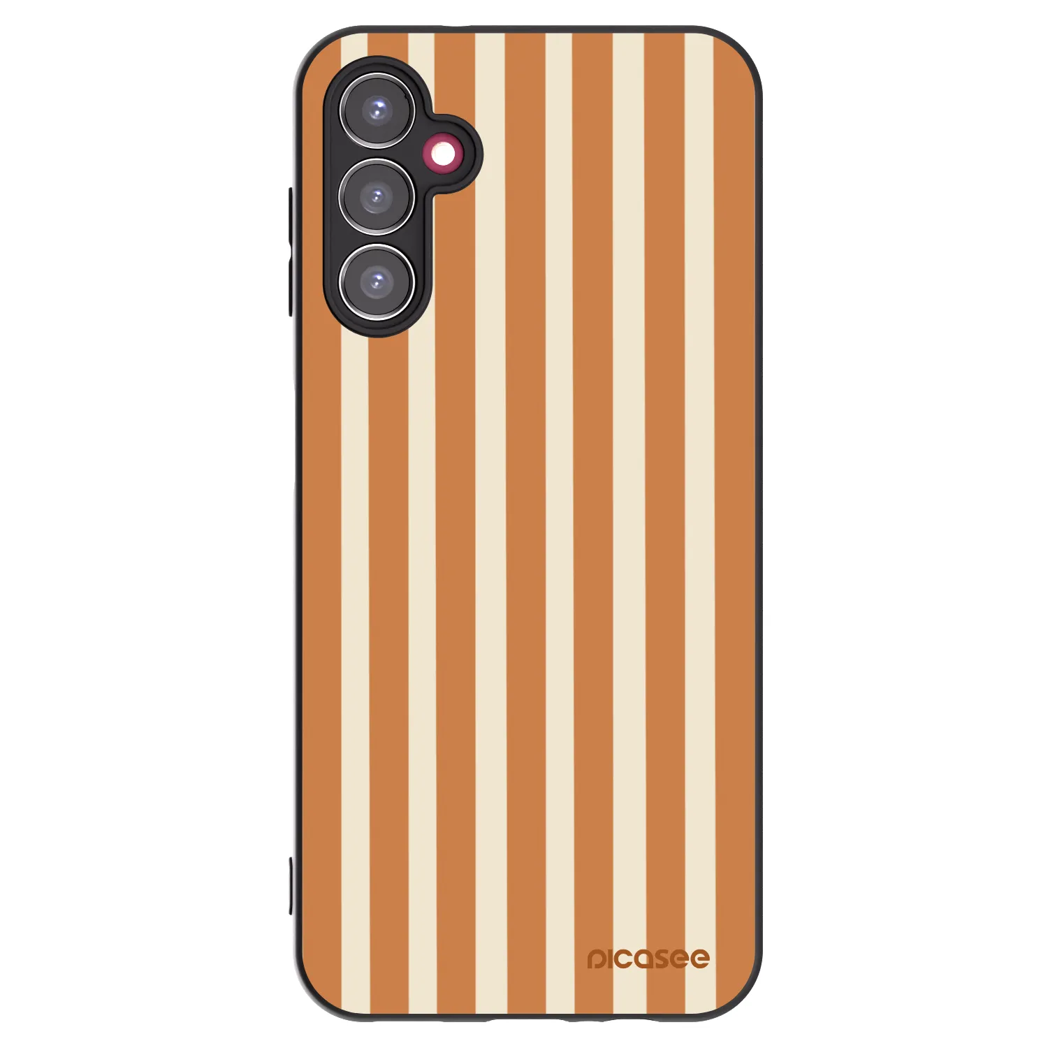Picasee husă neagră din silicon pentru Samsung Galaxy A14 5G A146P - Orange lines