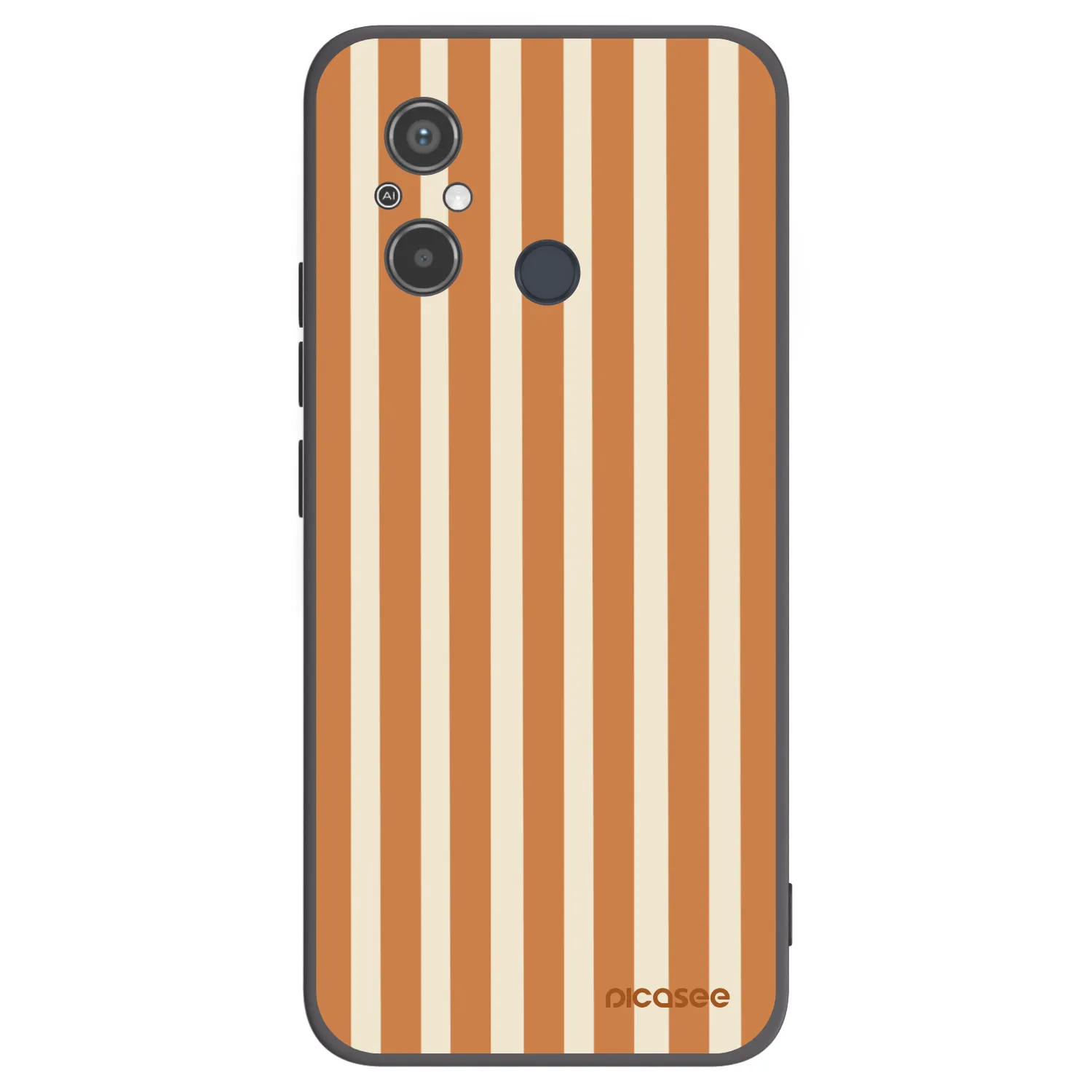 Picasee husă neagră din silicon pentru Xiaomi Redmi 12C - Orange lines