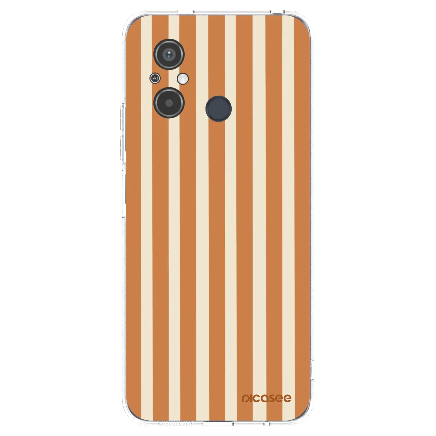 Picasee husă transparentă din silicon pentru Xiaomi Redmi 12C - Orange lines