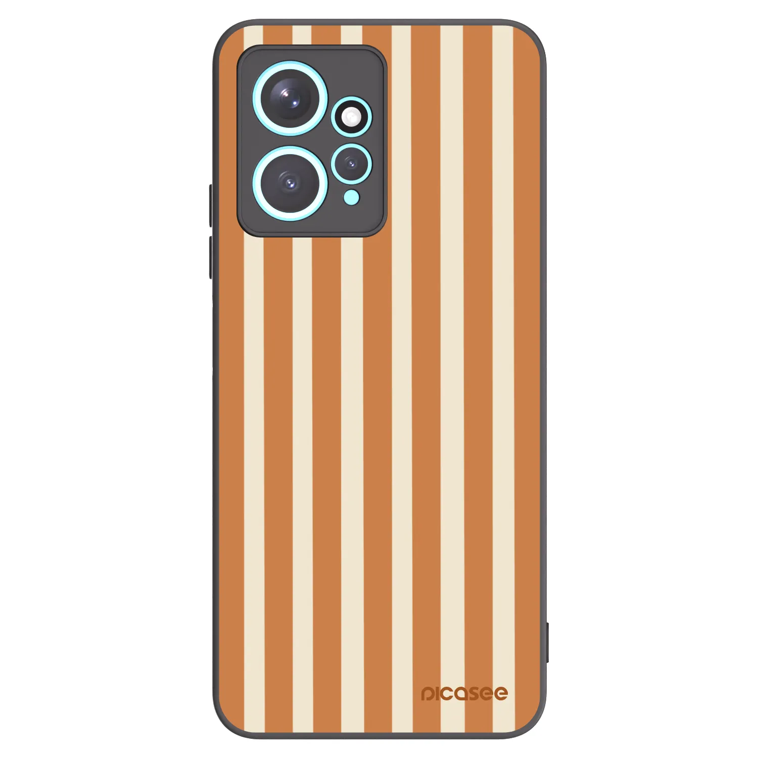 Picasee husă neagră din silicon pentru Xiaomi Redmi Note 12 4G - Orange lines
