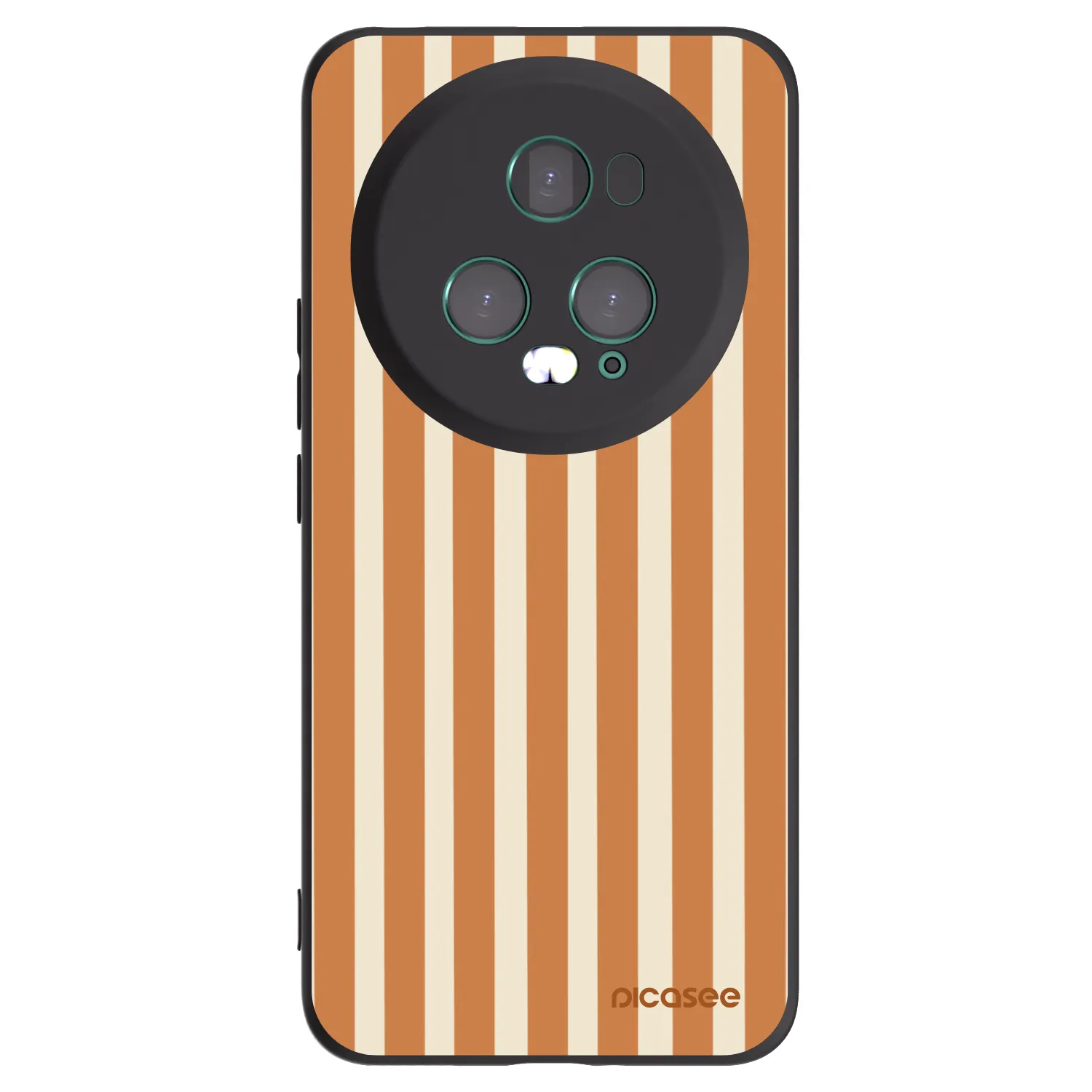 Picasee husă neagră din silicon pentru Honor Magic5 Pro - Orange lines