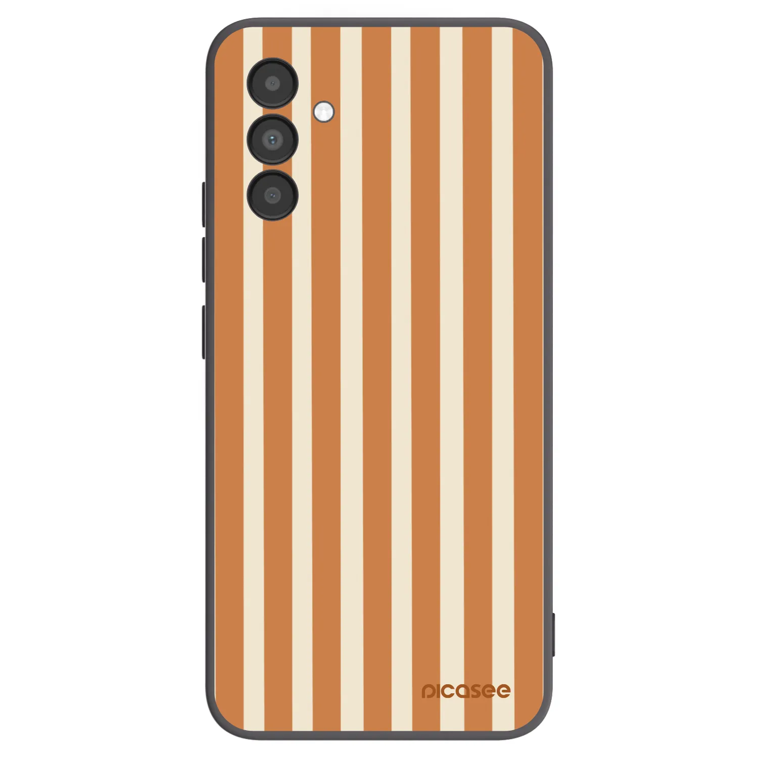 Picasee husă neagră din silicon pentru Samsung Galaxy A04s A047F - Orange lines