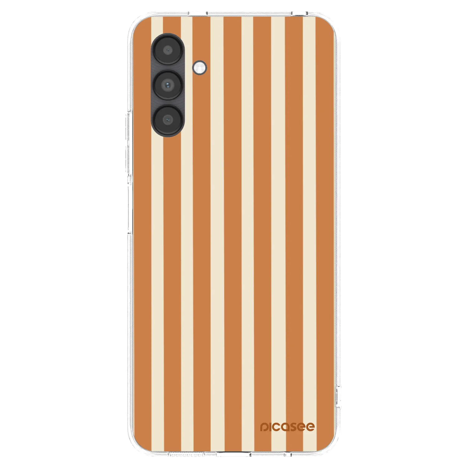 Picasee husă transparentă din silicon pentru Samsung Galaxy A04s A047F - Orange lines