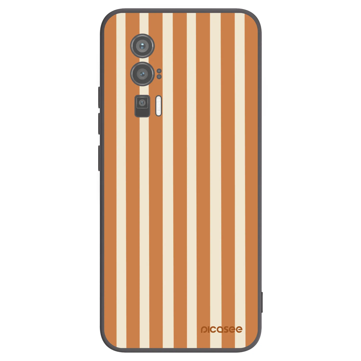 Picasee husă neagră din silicon pentru Xiaomi Poco F5 Pro 5G - Orange lines