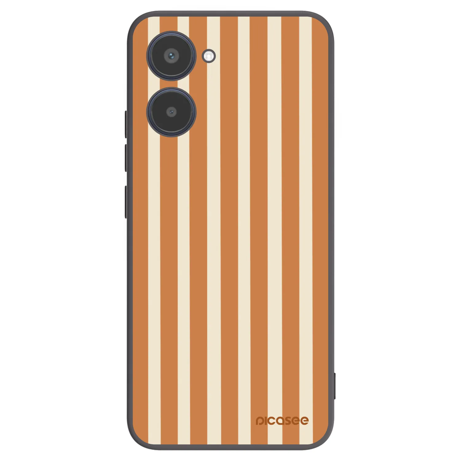 Picasee husă neagră din silicon pentru Realme 10 4G - Orange lines