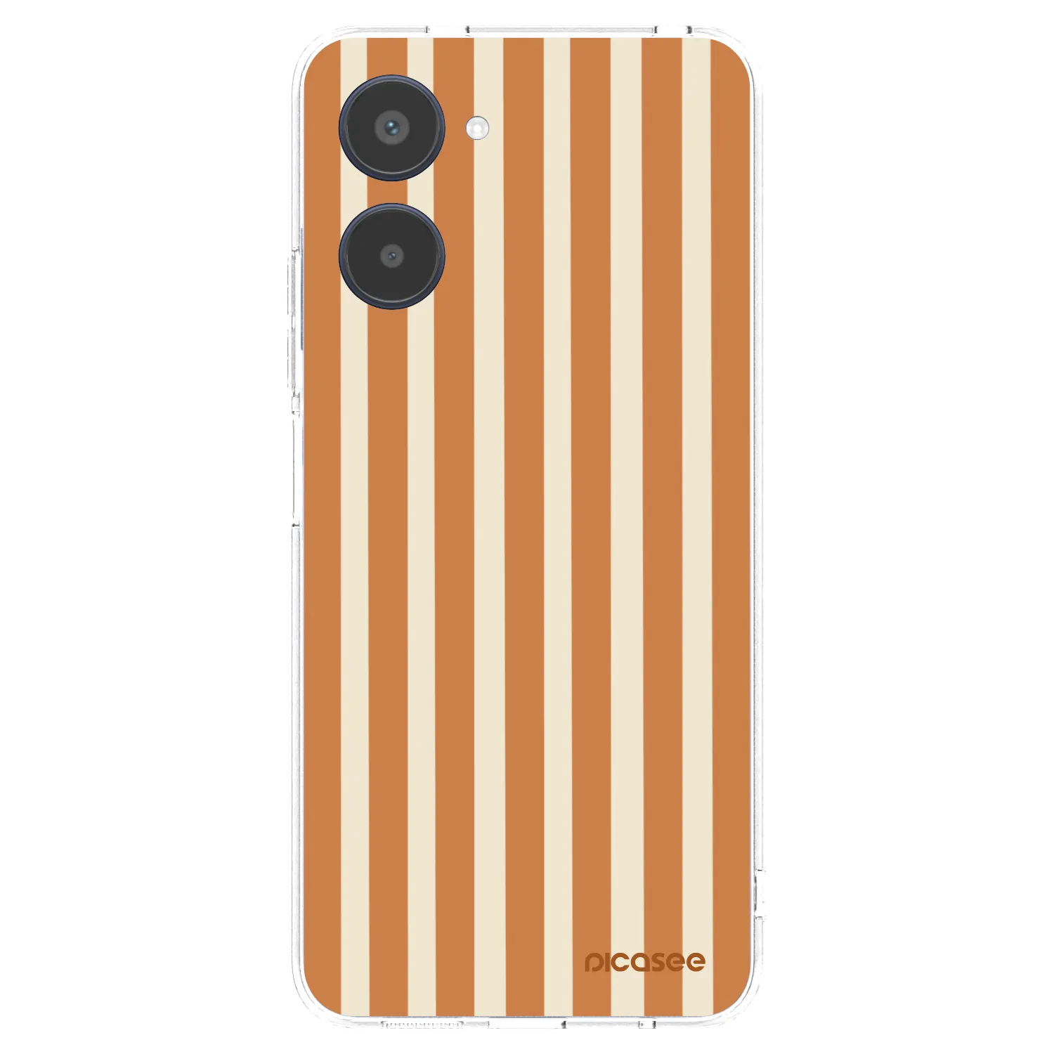 Picasee husă transparentă din silicon pentru Realme 10 4G - Orange lines