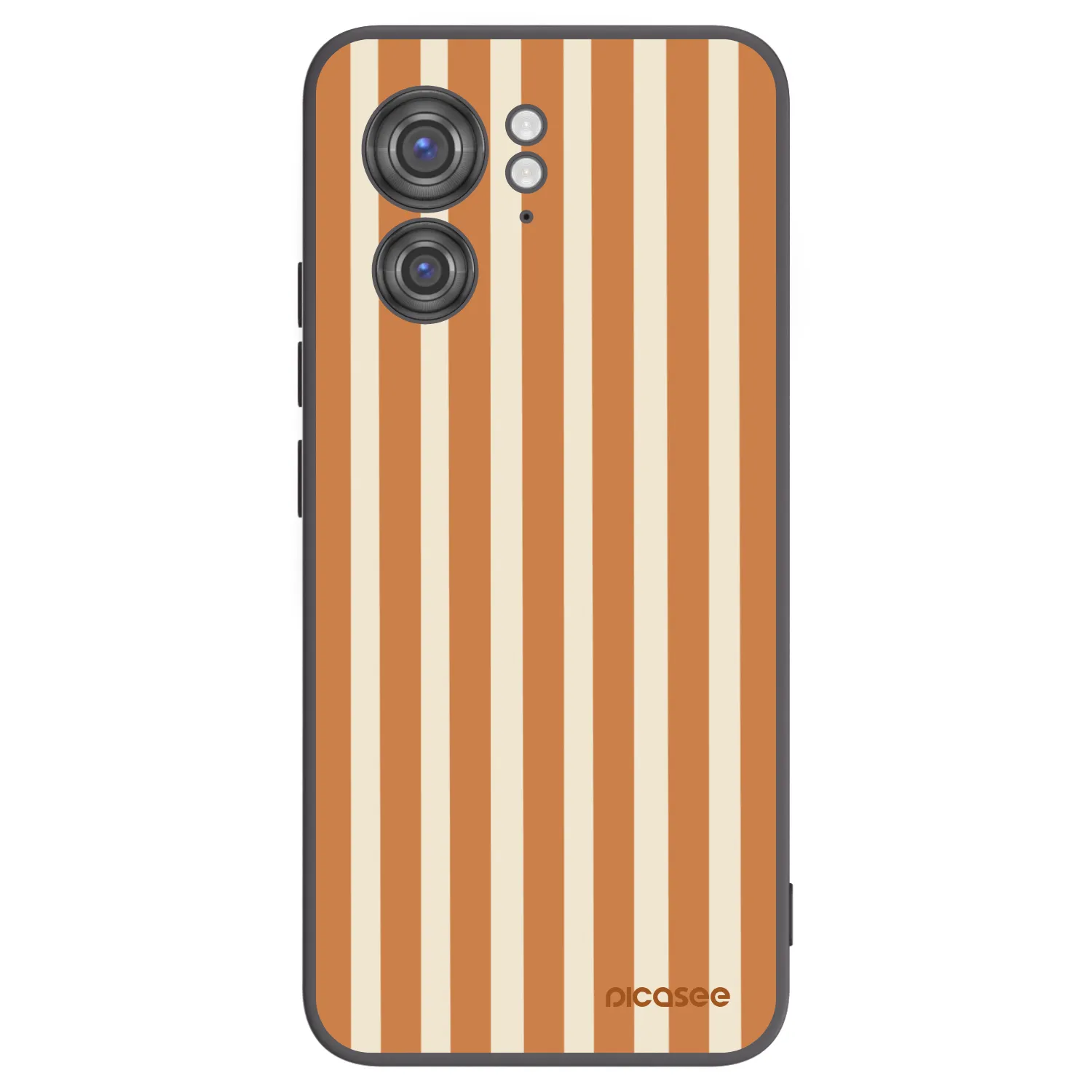 Picasee husă neagră din silicon pentru Motorola Edge 40 - Orange lines
