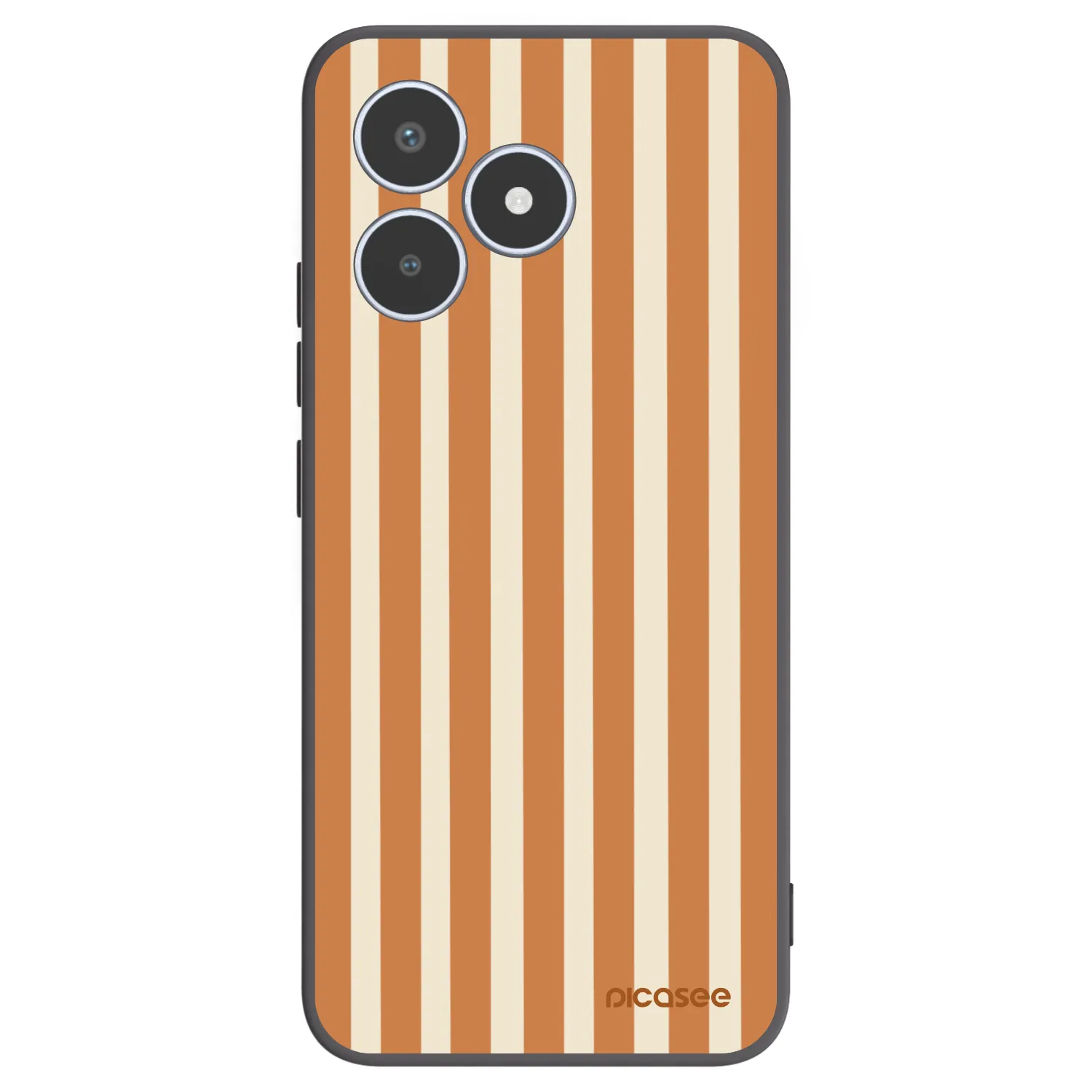 Picasee husă neagră din silicon pentru Realme C53 - Orange lines