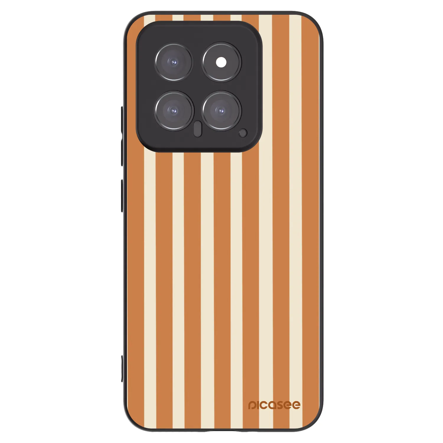 Picasee husă neagră din silicon pentru Xiaomi 14 - Orange lines