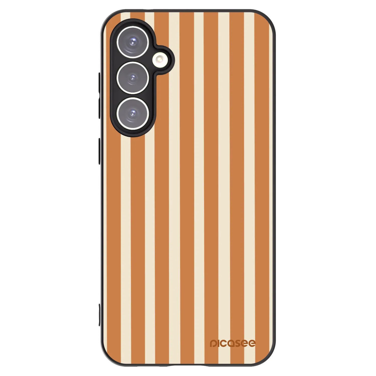 Picasee husă neagră din silicon pentru Samsung Galaxy S23 FE S711B - Orange lines