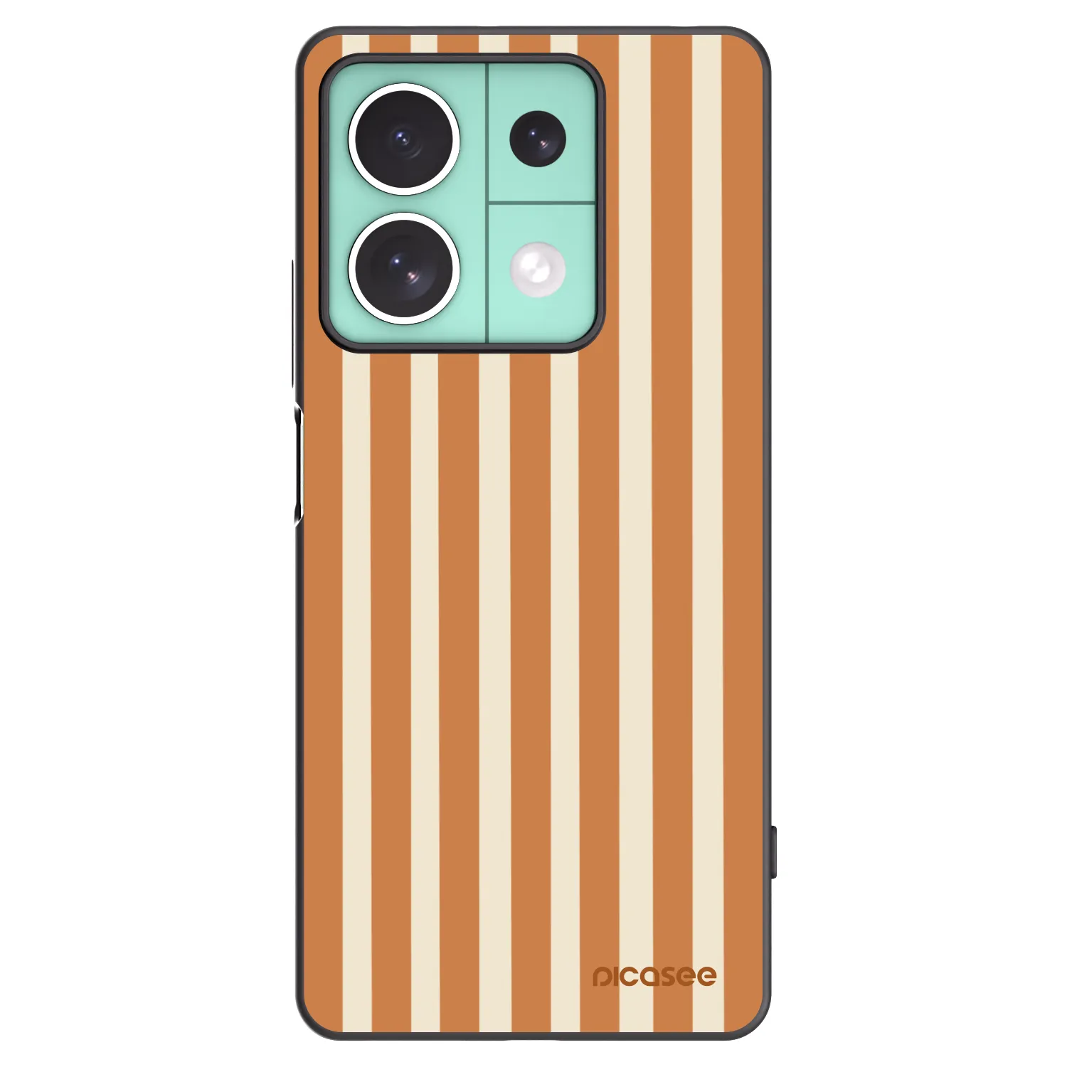 Picasee husă neagră din silicon pentru Xiaomi Redmi Note 13 5G - Orange lines